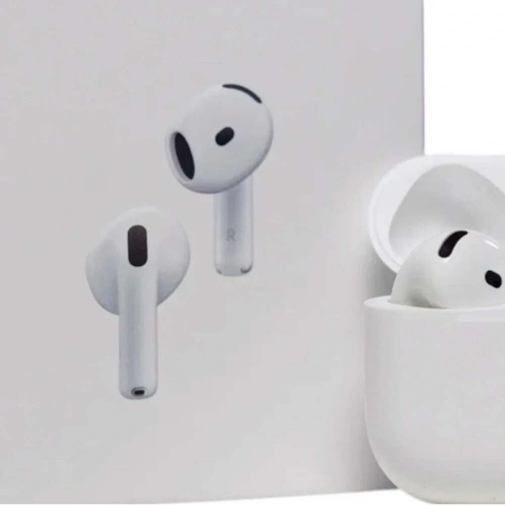 Wireless White Earbuds with Charging Case